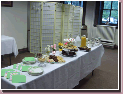 Photo of "treat" table arrangement