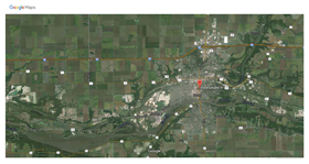 Satellite view of location