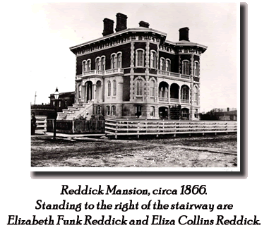 Reddick Mansion and its original fence line